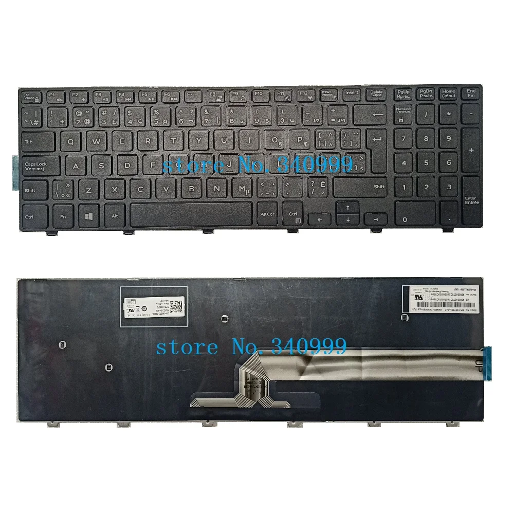 Francese Canadese Tastiera Per Dell Inspiron 15 3000 5000 3541 3542 3543 5542 15-5547 15-5545 Tastiera Francese Canadese
