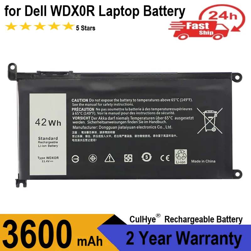 100% Nuova Batteria Wdx0R Per Dell Inspiron 13 5000 5368 5378 7368 7378 14 7000 7560 7460 5468 15 7560 5538 5567 5568 P61F Wdxor