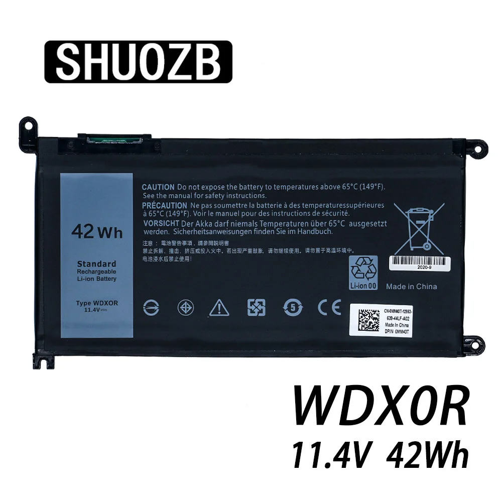 Wdx0R Batteria Per Dell Inspiron 13 5000 5368 5378 7368 7378 14 7000 7560 7460 5468 15 7560 5538 5567 5568 P61F T2Jx4 3Crh3 Wdxor