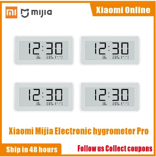 2020Nuovo Xiaomi Mijia Bt4.0 Wireless Smart Electric Digital Clock Igrometro Interno Termometro E-Ink Strumenti Di Misurazione Della Temperatura