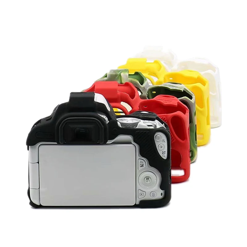 Dslr Macchina Fotografica Della Cassa Del Sacchetto Molle Della Cassa Del Silicone Di Gomma Sacchetto Di Protezione Per Canon Eos 200D Rebel Sl2 Bacio