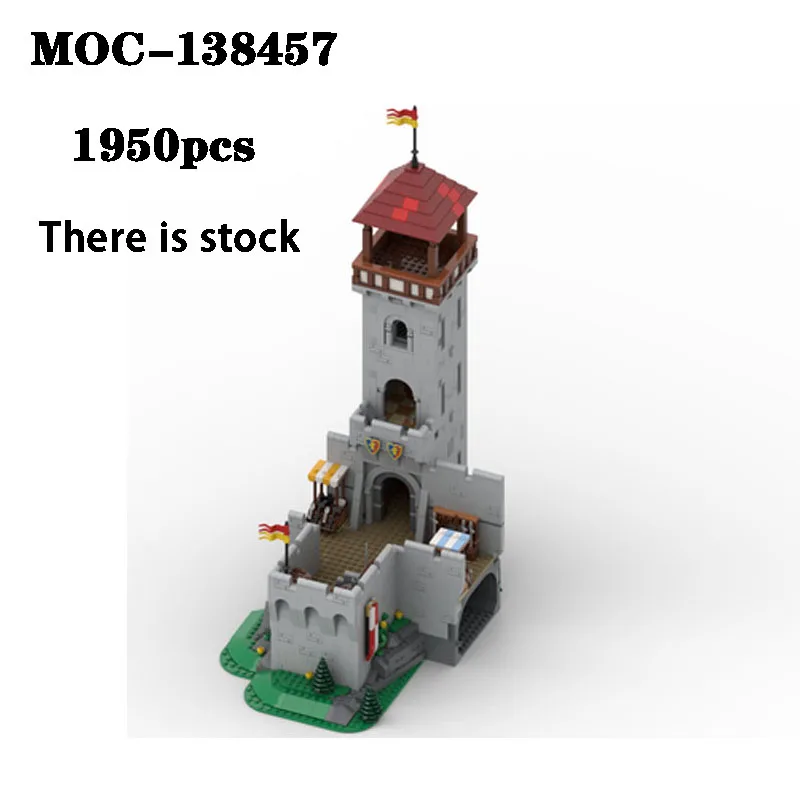 Nuovo Moc-138457 Classic 90Th Anniversary Lion Knight Castle 1950 Pezzi Adatto Per 10305 Set Di Regali Giocattolo Da Costruzione Migliorati