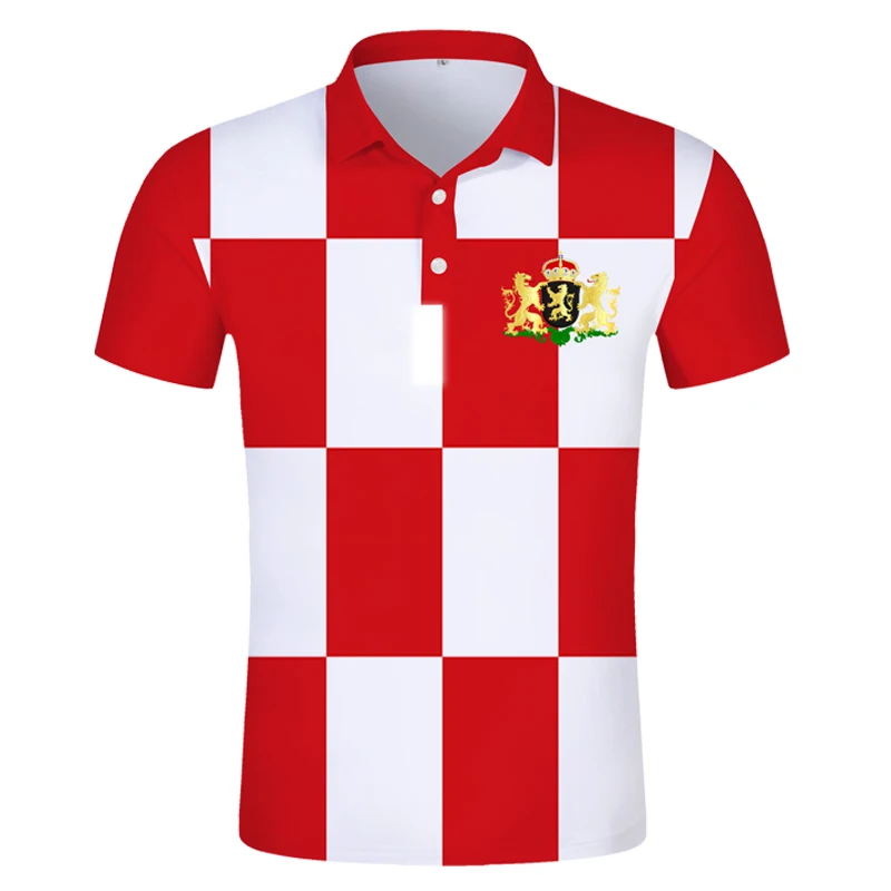 Noord Brabant Polo Free Personalizzato Hemd Name Den Bosch Polo Breda Rotterdam Oss Print Flag Word Abbigliamento Olandese