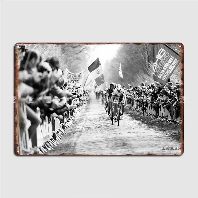 Fabian Cancellara. Trek-Segafredo. Paris-Roubonix 2016. Targa In Metallo Parete Grotta Parete Targhe Retrò Targa In Latta Poster