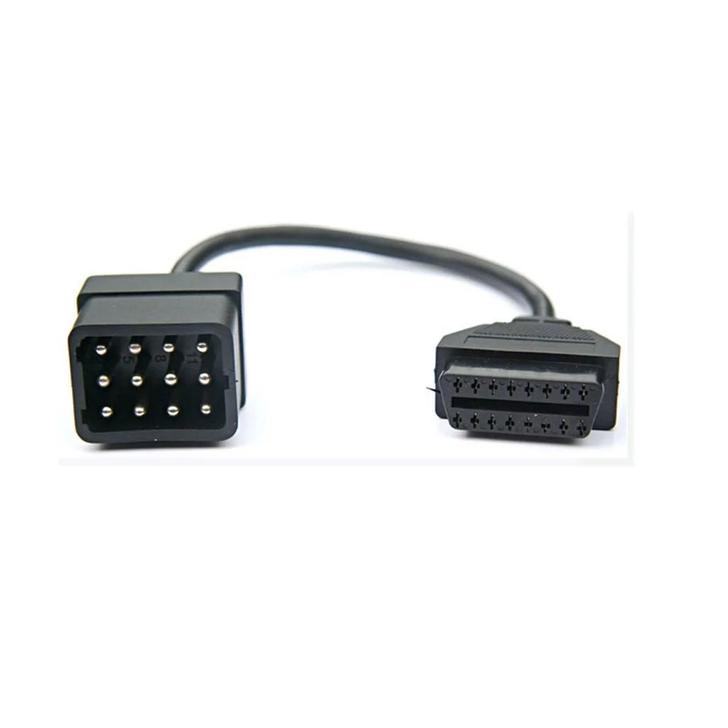 Per Renault 12Pin Maschio A Obd Obd2 Obdii Dlc 16 Pin 16 Pin Femmina Per Renault 12Pin Cavo Femmina Connettore Adattatore Linea Obd2