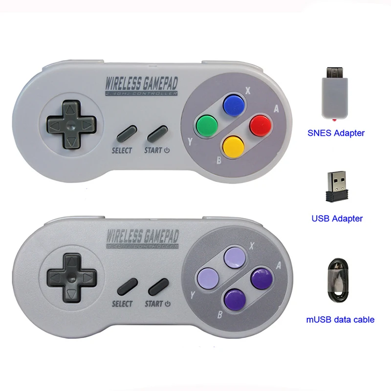 Gamepad Wireless 2.4Ghz Joypad Joystick Controller Per Snes Super Nintendo Classic Mini Console Accessori Remoti