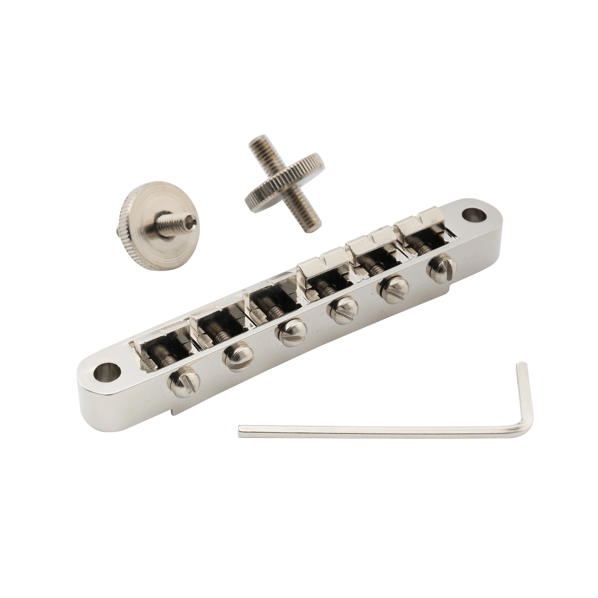 Musiclily Pro 52Mm Abr-1 Ponte Tune-O-Matic Per Chitarra Elettrica Stile Epiphone Les Paul Sg, Nichel