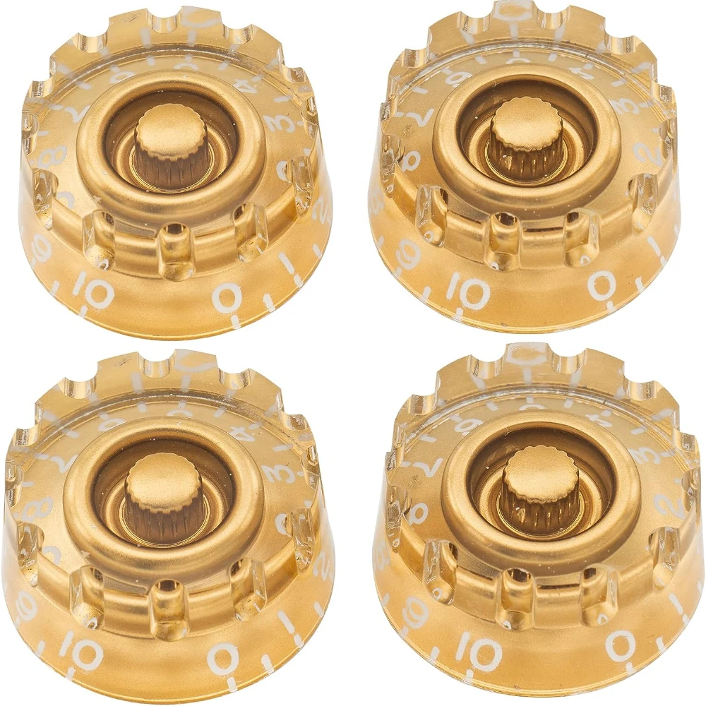 4X Dimensioni Metriche 18 Spline Manopole Di Controllo Della Velocità Zigrinate Per Epiphone Lp Sg Chitarra Elettrica Asia Import Guitar Bass Split Sh