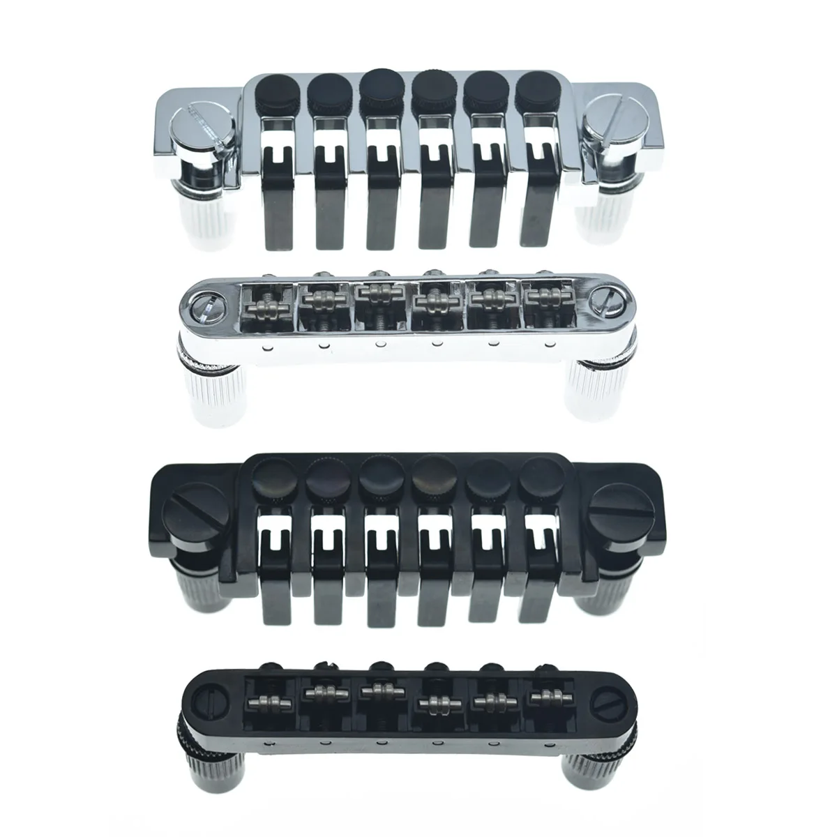 Dopro Lp Guitar Roller Saddle Bridge Con Selle A Rullo Tune-O-Matic Bridge E Tp-6 Contropunta Per Epiphone Lp,Sg,Dot,Es