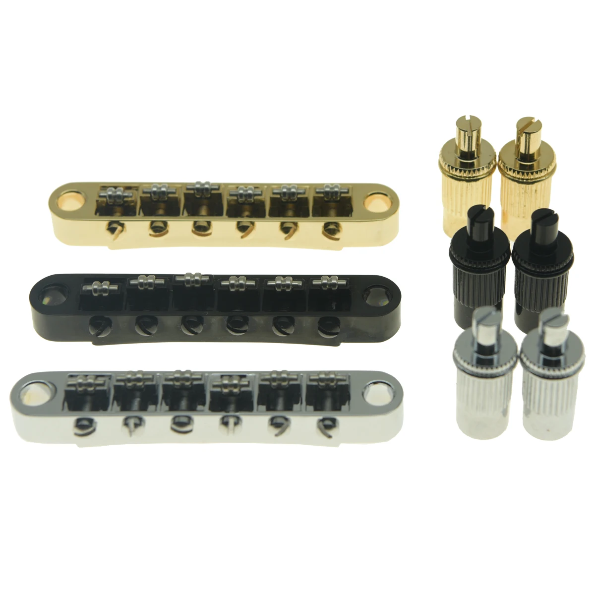 Dopro Chitarra Roller Saddle Ponte Tune-O-Matic Ponte Per Epiphone Les Paul, Sg, Dot, Bigsby T-O-M Con M8 Filettato Messaggi