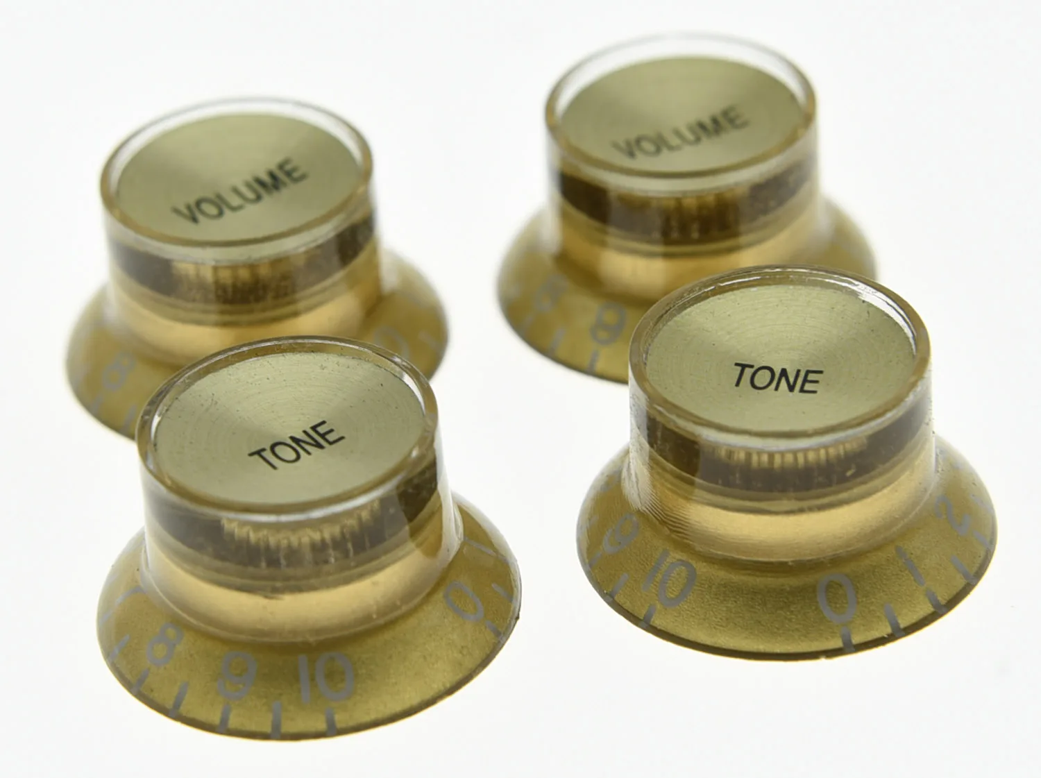 Kaish 4X Chitarra Riflettore Manopole Oro/Oro Top Hat Manopole Adatto A Les Paul Epiphone Sg