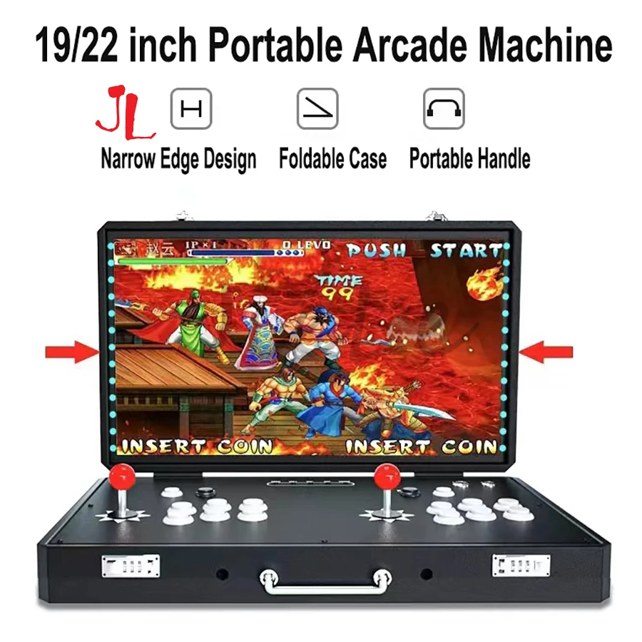 2 Giocatori Console Per Videogiochi Lcd Da 19-22 Pollici Saga Pandora Dx 26800 In 1 Scheda Madre A Tv Retropie Mini Macchina Arcade Stick