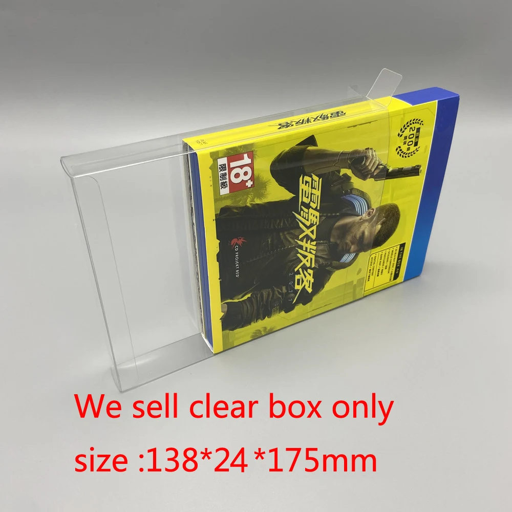 Scatola Trasparente Per Ps4 Cyberpunk 2077 Scheda Da Gioco Collezione Trasparente Scatola Da Esposizione Scatola Di Immagazzinaggio Scatola Protettiva