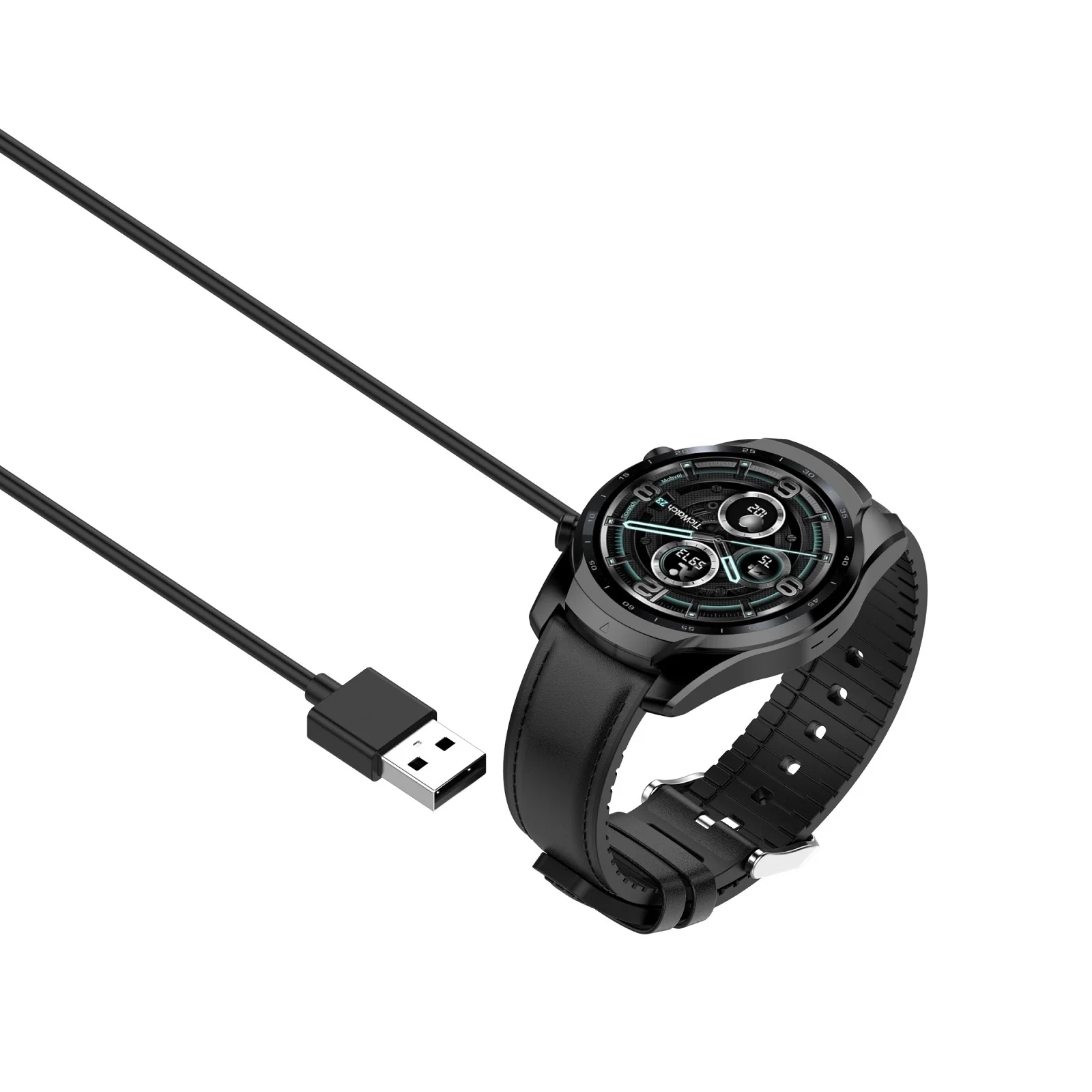 Cavo Di Ricarica Usb Dock Per Ticwatch Pro 5/Pro X/E3/Pro 3/Pro 3 Lte/Pro 3 Ultra Gps Smart Watch Caricabatterie Magnetico