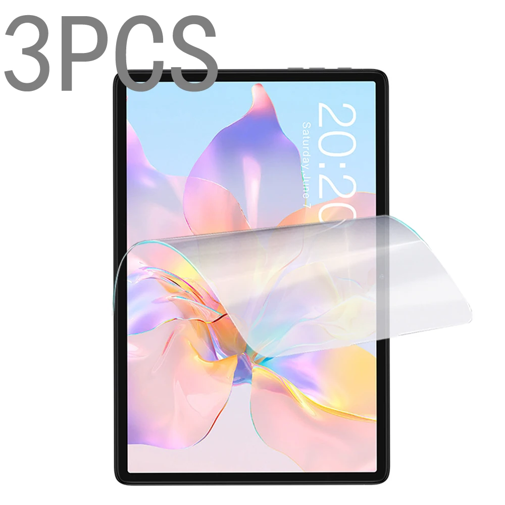 3Pcs Pet Soft Screen Protector Per Teclast T40 T50 Pro Plus P25T P26T M40Se M40 Air Plus P40Hd P30S P30Hd P20S Pellicola Protettiva