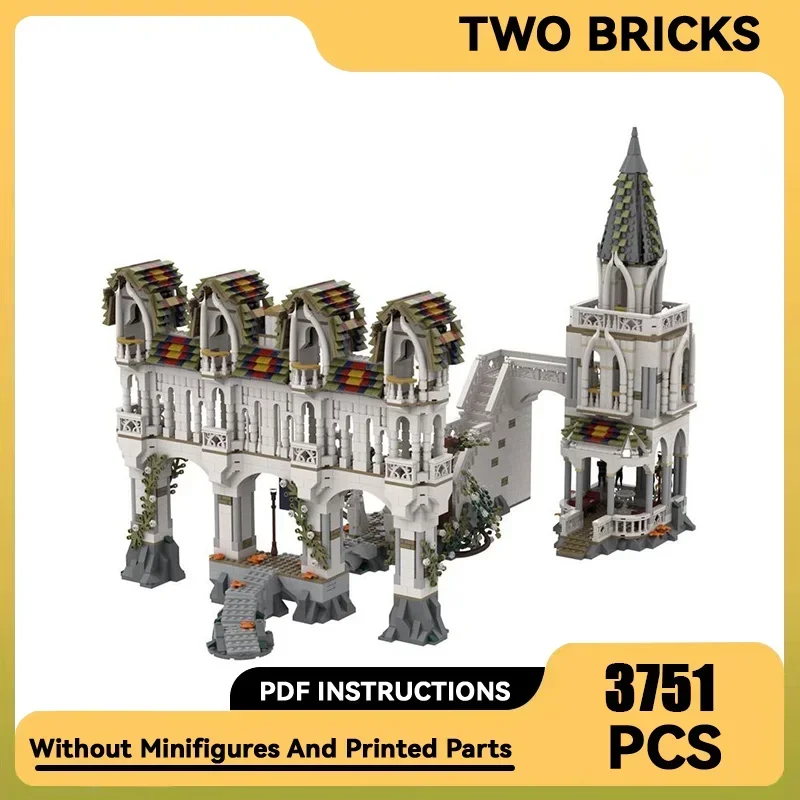 Magical Rings Movie Model Moc Building Bricks Rivendell Gates Technology Blocchi Modulari Regali Giocattoli Di Natale Set Fai Da Te Assemblaggio