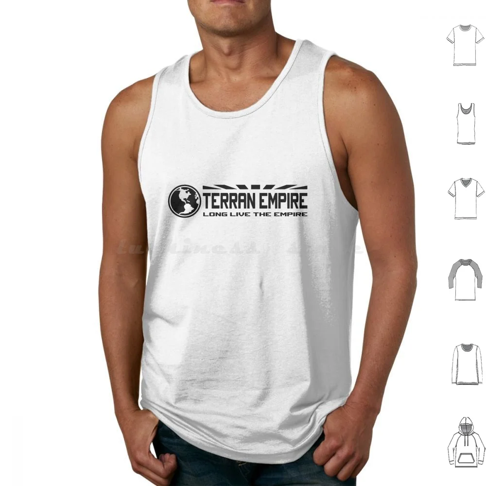 Terran Empire Canotte Gilet Senza Maniche Deep Space Nove Dimensioni Ds9 Earth Enterprise Galaxy Nuova Generazione Fantascienza