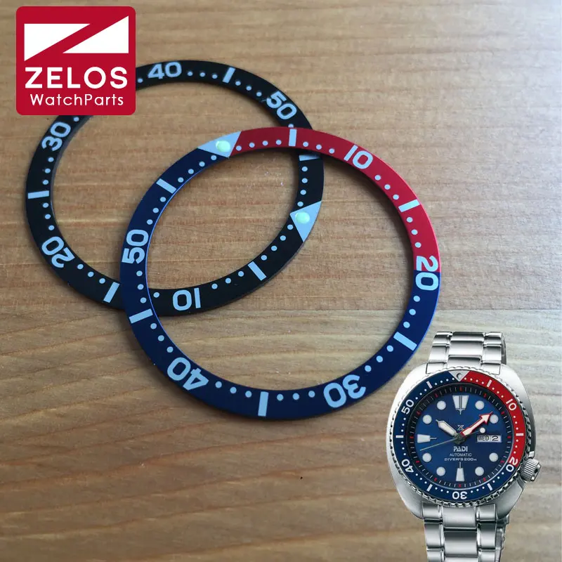 Luminoso Alluminio Pepsi Orologio Lunetta Inserto Ruota Per Seiko Prospezione Ex Cinetico Gmt Subacquei Orologio Uomo Srpa21J1