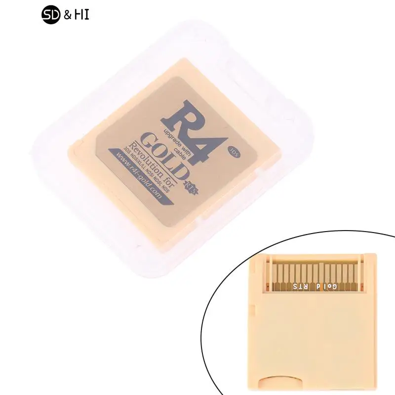 R4 Gold Rts Adapter Burning Card Secure Digital Memory Card Game Card Flashcard Portatile Per Accessori Di Gioco Nds/Ndsl