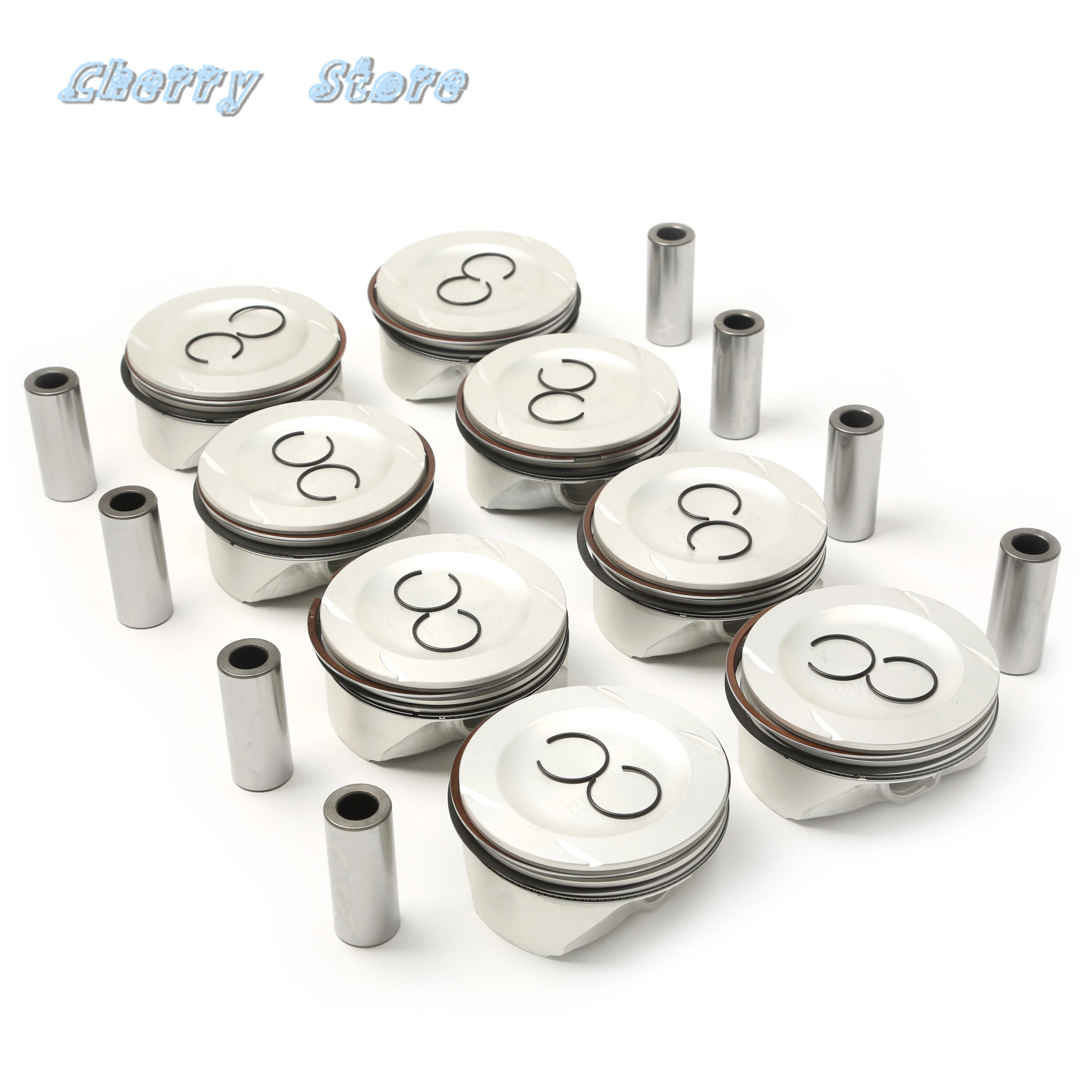 Motore 8 Pezzi Set Pistone Per Mercedes-Benz Cls 63 Amg E 63 Amg Gle 63 Amg S 4-Matic S 63 Amg A1570300517 Wg2178571