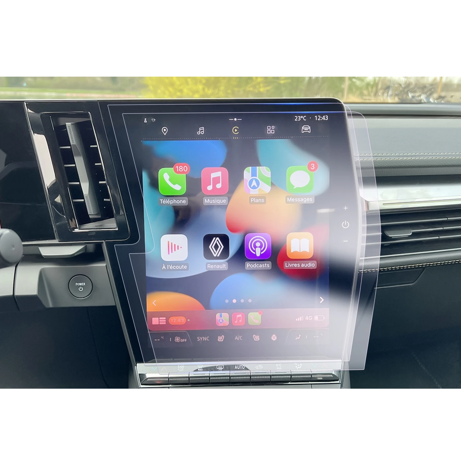 Ruiya Per Renault Megane E-Tech / Renault Austral Auto Navigazione Strumento Nano Schermo Protettore Auto Interno Austral Accessori 2023