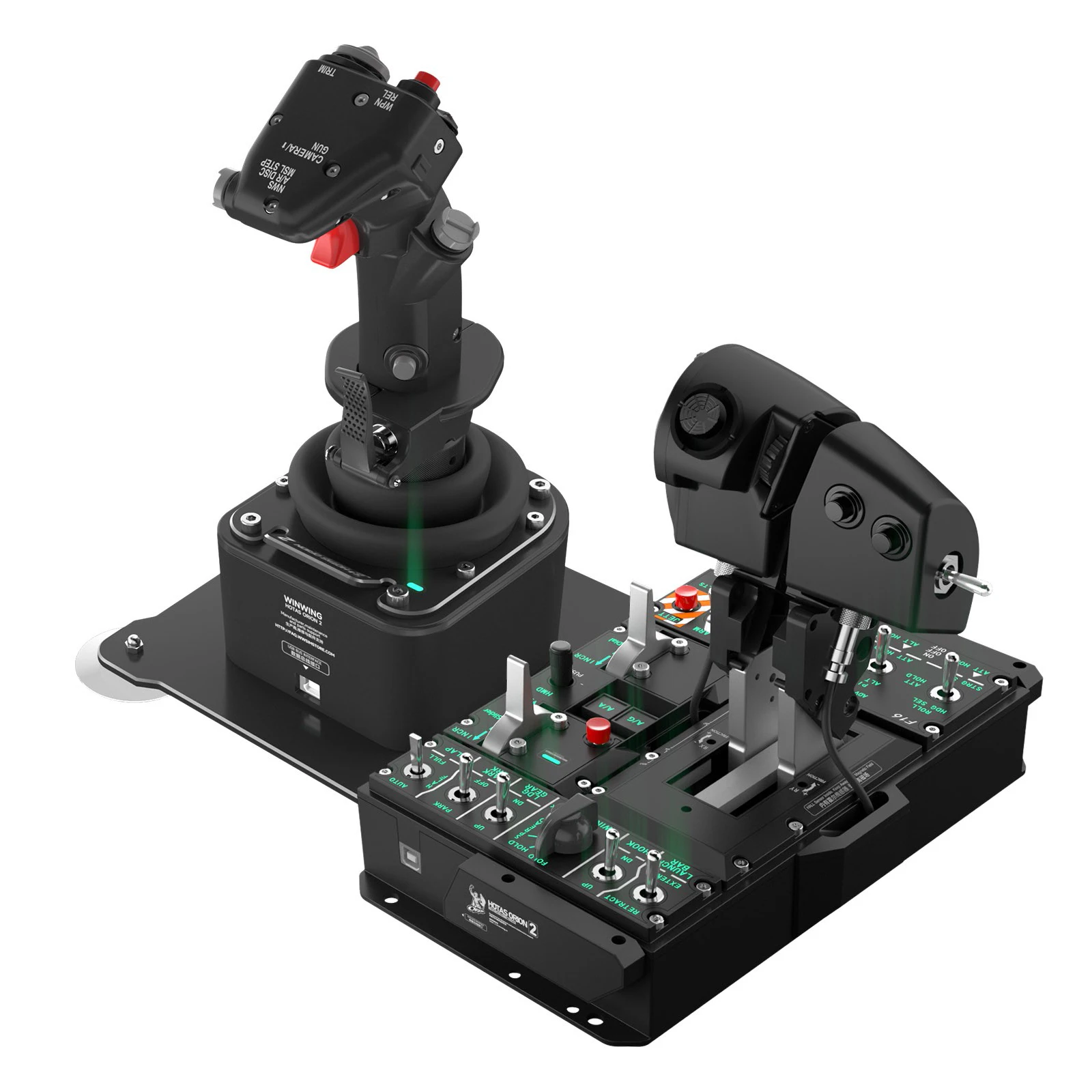 Nuovo Orion 2 Hotas Metal Flight Joystick Flight Stick Per Simulazione Di Volo Pomello Del Cambio F16 Joystick + Acceleratore F18