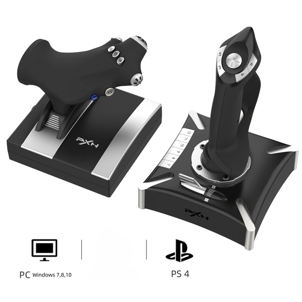 Pxn-2119Ii Pro Flight Simulator 2021 Gamepad Controller Di Vibrazione Joystick Controller Per Pc Ps4 Flight Joystick
