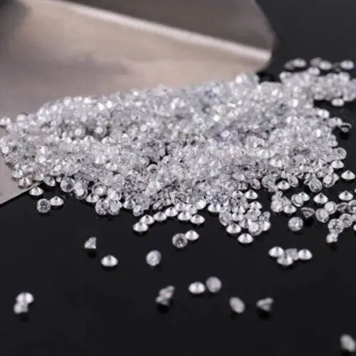 Aeaw 0.9Mm ~ 3Mm 10 Pcs Ef Vs Round Brilliant Cut Man Make Rough Cvd Lab Grown Diamond Melee Hpht Pietre Sciolte