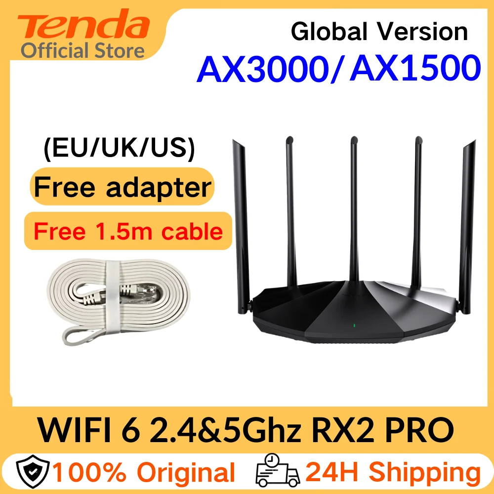 Wifi 6 Router Ax3000 Gigabit Ripetitore Wireless Tenda 2.4G 5Ghz Gigabit Wifi6 Ax1500 Extender Rete Tenda Ac12000 Wifi Booster