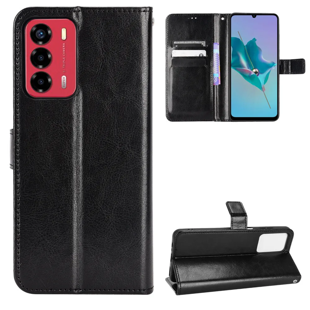 Per Zte Blade A72 4G 5G Custodia Luxury Flip Pu Leather Wallet Lanyard Stand Case Per Zte A72 A 72 Zte A72 Phone Bags