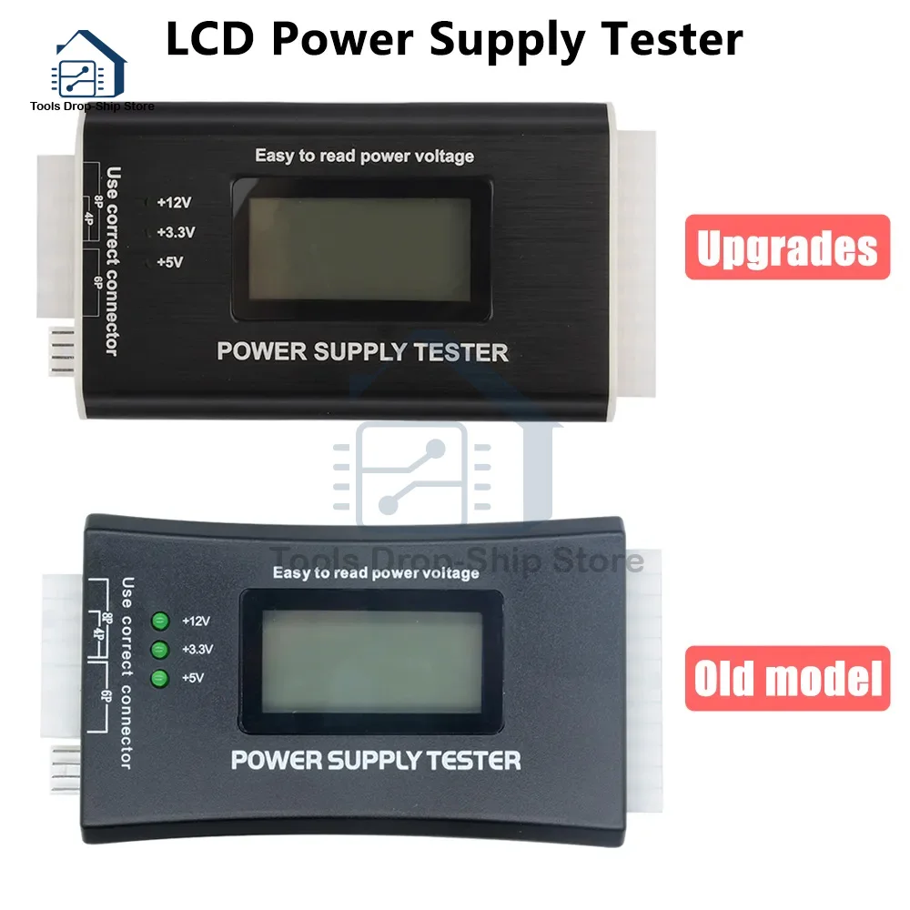 Display Lcd Digitale Pc Computer 20/24 Pin Lcd Power Supply Tester Check Atx Source Tester Strumento Tester Diagnostico Di Misurazione Della Potenza