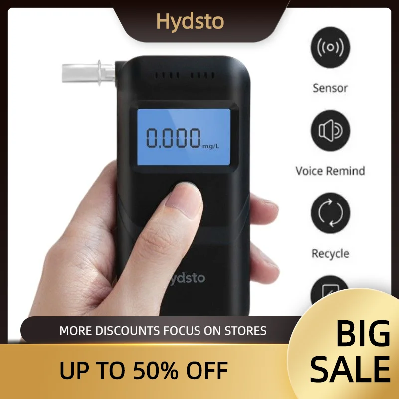 Hydsto Digital Alcohol Tester Rilevatore Di Alcol Professionale Etilometro Polizia Alcotester Display Lcd Test Di Guida In Stato Di Ebbiatura