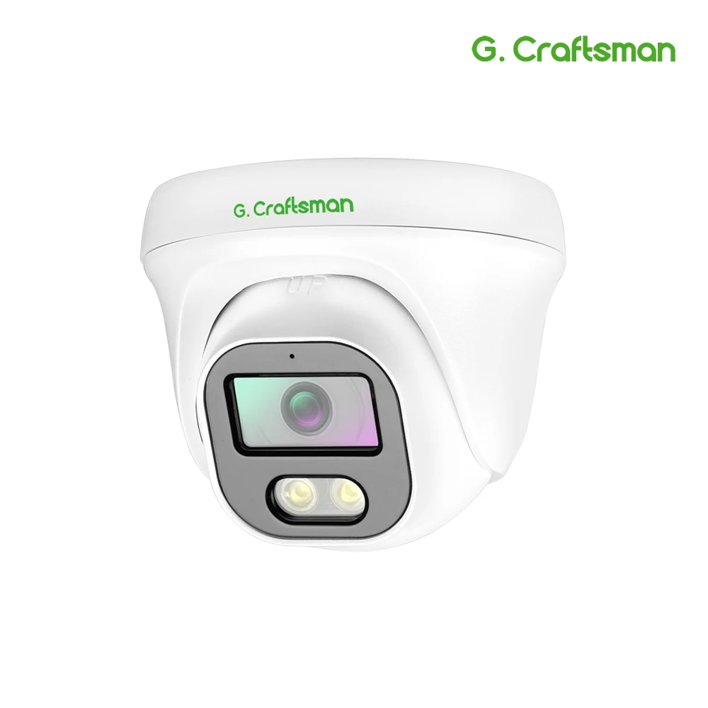 G.Craftsman J40 Poe Ip Camera Audio 4Mp 30Fps Dome Sorveglianza Interna Sicurezza Cctv Video Impermeabile Ir Visione Notturna Danale
