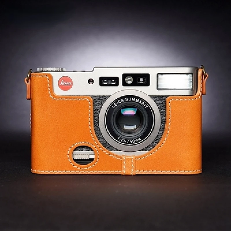 Per Leica Cm Cm Zoom Custodia Per Fotocamera Custodia Per Semi Custodia Per Custodia Custodia Protettiva In Vera Pelle Di Vacchetta Fatta A Mano