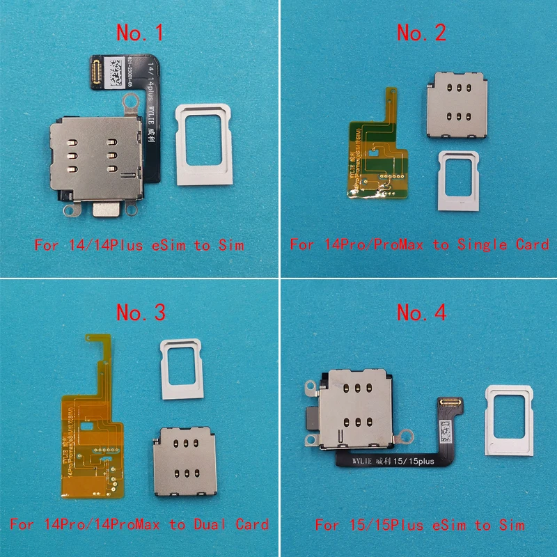 Wylie Esim Converti In Dual Sim Card Flex Muslimah Per Iphone 15/15Plus/14 Pro Max/Plus/14Pro Esim In Vassoio Slot Per Lettore Di Schede Singole