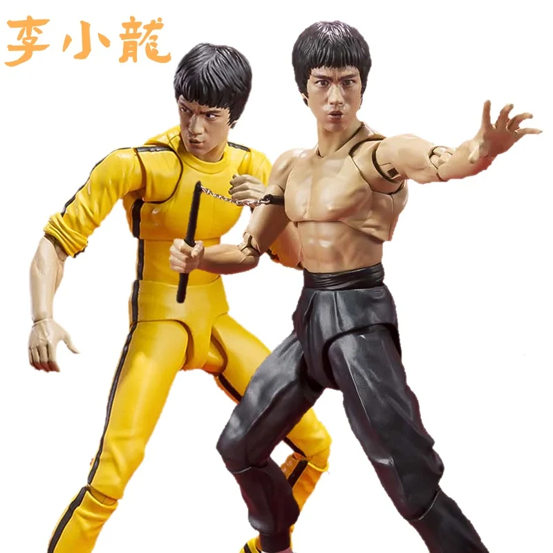 4 Pz/Set 10Cm Bruce Lee Pvc Action Figure Collection Model Toys 18Cm 20Cm Bruce Lee Joint Mobile Toy Model Collect Gifts