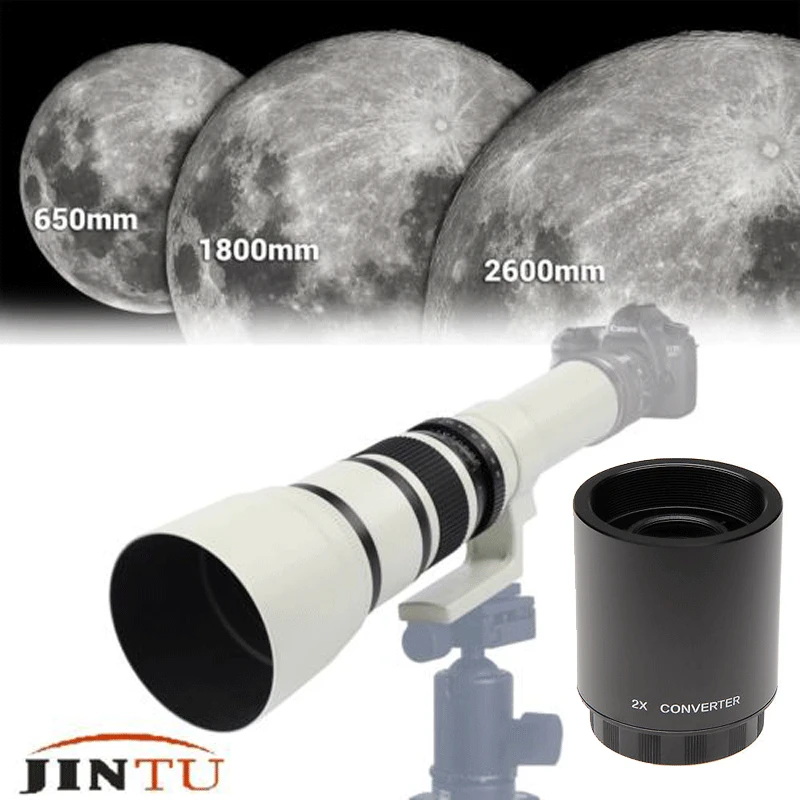 500Mm -1000Mm F/6.3 Teleobiettivo 2X Teleconverter Lente Per Fuji Pellicola X Montaggio X-T10 X-E3 X-T1 X-T20 X-H1 X-M1