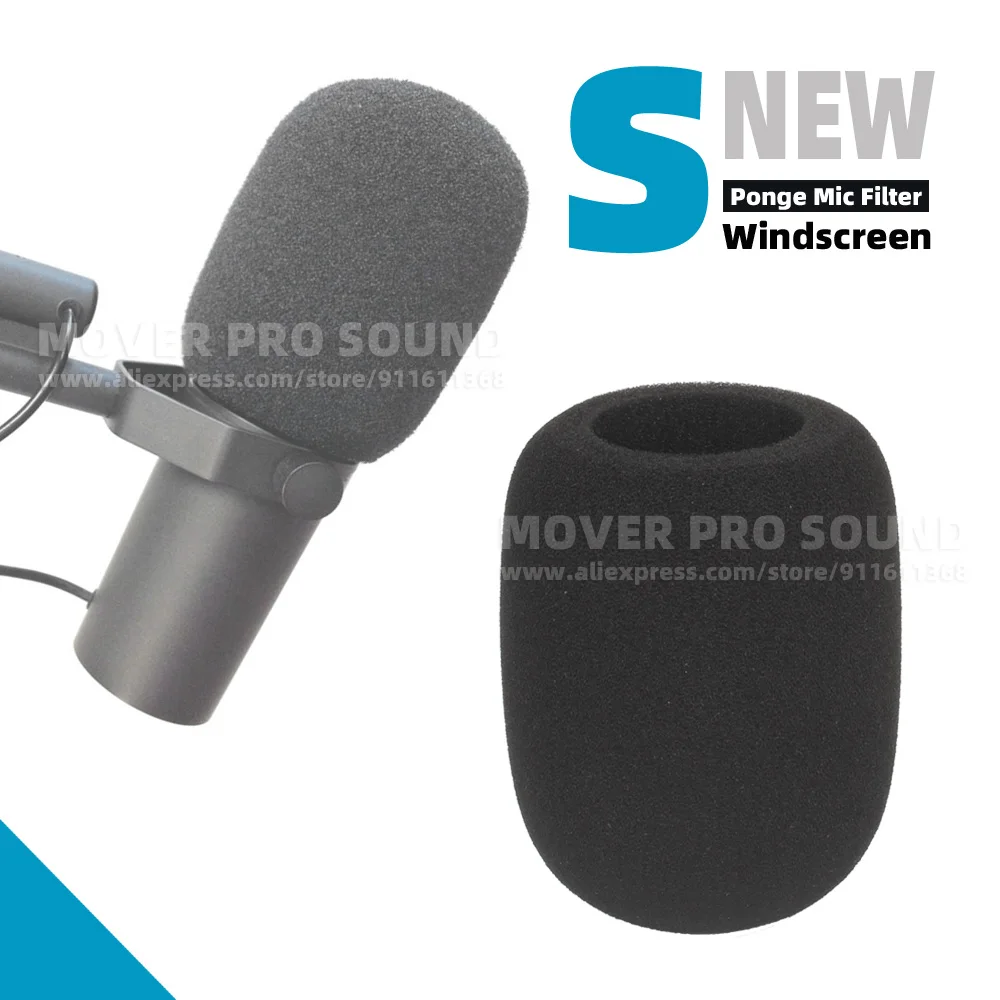 Per Shure Sm7B Sm 7B Sm7 7 B Parabrezza Schermo Microfono Filtro Anti Pop Parabrezza Spugna Antipolvere Mic Copertura In Schiuma Antivento