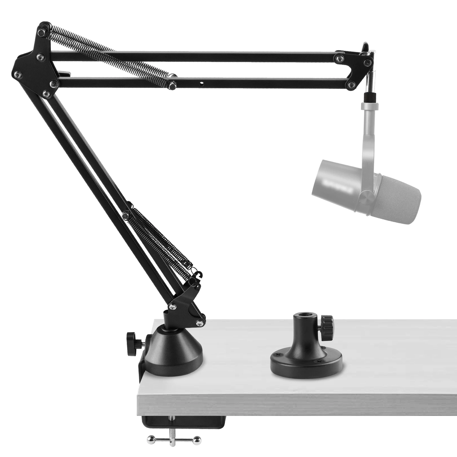 Geekria Per Il Braccio Del Microfono Dei Creatori Compatibile Con Shure Mv88 +, Sm7B, Mv7, Mv7X, Sm58, Sm57, Adattatore Per Montaggio Sul Braccio Del 