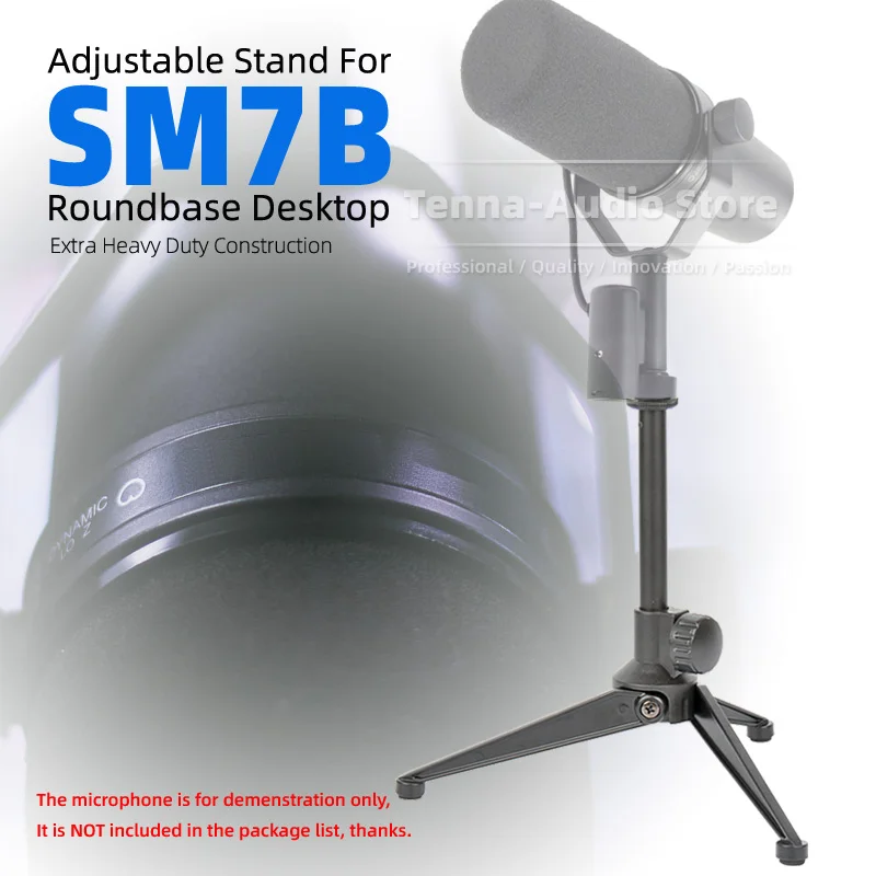 Per Shure Sm7B Sm 7B Sm7 7 B Desktop Mic Boom Mount Registrazione Scrivania Supporto Mike Supporto Treppiede Microfono In Metallo Supporto Da Tavolo