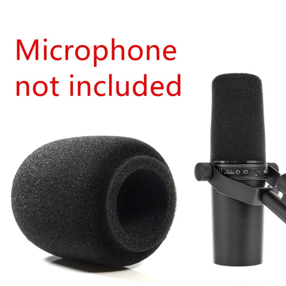 2Pcs Foam Mic Parabrezza Copertura Del Microfono Filtro Pop Per Shure Sm7B Pga27 Sm27 Accessori Per Microfono