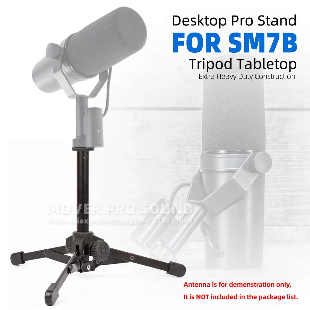 Per Shure Sm7B Sm 7B 7 B Supporto Per Microfono Supporto Da Tavolo Per Tavolo Da Tavolo Extra Resistente Supporto Per Treppiede Supporto Da Tavolo