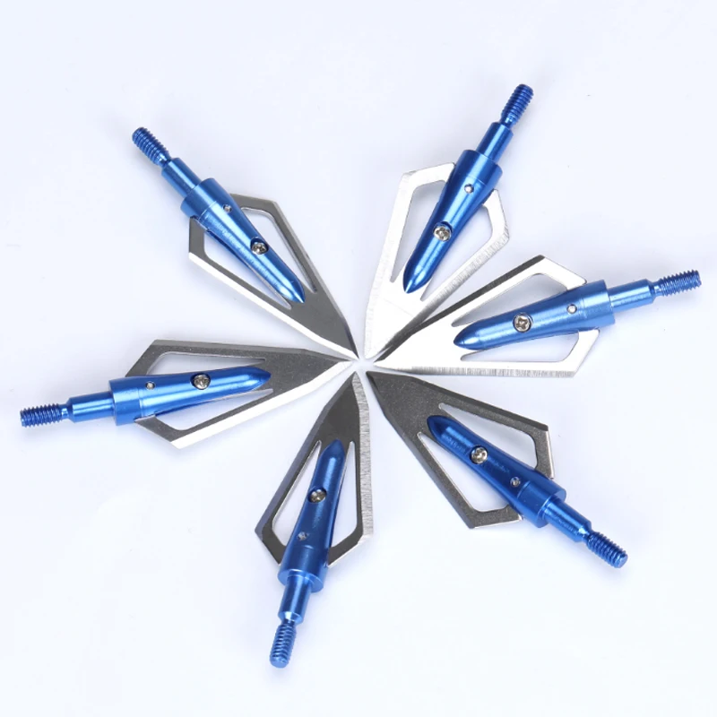 2 Colori 100 Grainarchery Broadhead Lama In Acciaio Inossidabile Larga Per Accessori Sportivi Da Tiro Con L'Arco Composto