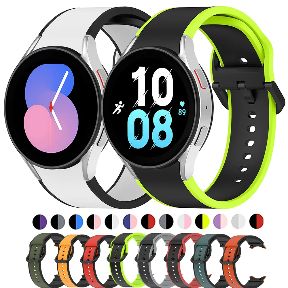 Cinturini In Silicone Da 20Mm Per Samsung Watch 5 Pro Official 1:1 Bespoke Edition Sport Bracciale Galaxy Watch Per 6-4 Classic Strap