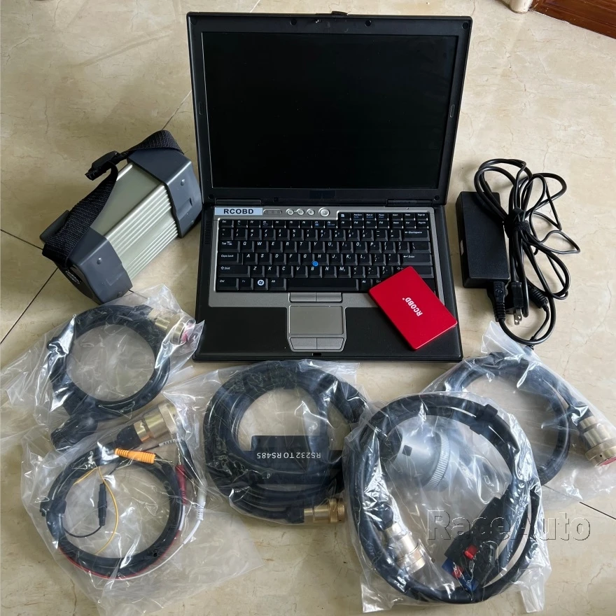Scanner Per Diagnosi Auto Auto Mb Star C3 Multiplexer Obd Star C3 Per Auto Con Software Ssd E Laptop D630 4G Computer