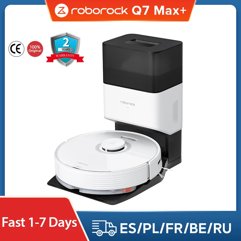-35$【350$-35$:23Ny35】Roborock Q7 Max / Q7 Max + Robot Aspirapolvere Con Aggiornamento Automatico Del Dock Vuoto Per Robot Domestico Antipolvere S5 Max
