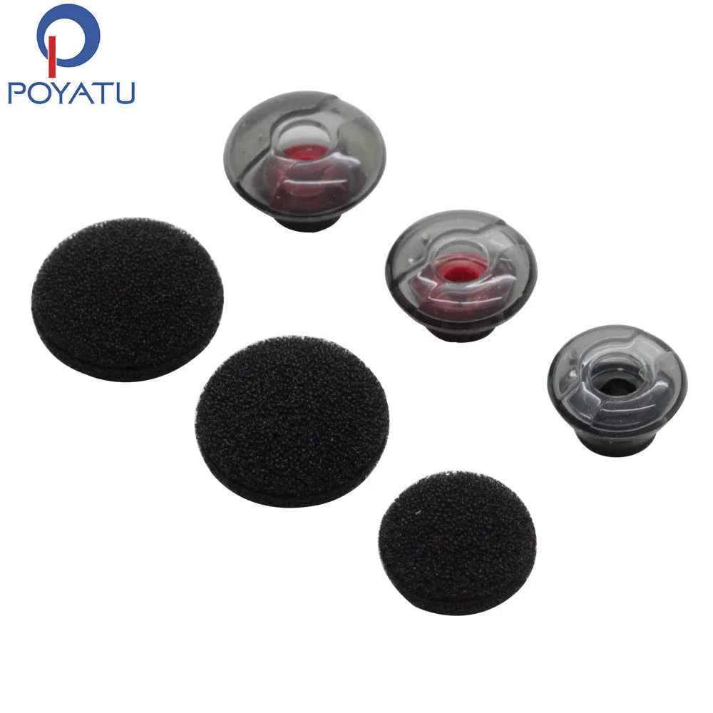 Poyatu Gel Eartips Silicone Per Plantronics Voyager 5200 Auricolari Silicone 3 Pezzi Soft Gel Ear Tips 3 Pezzi Auricolari Cover Tips S/M/L