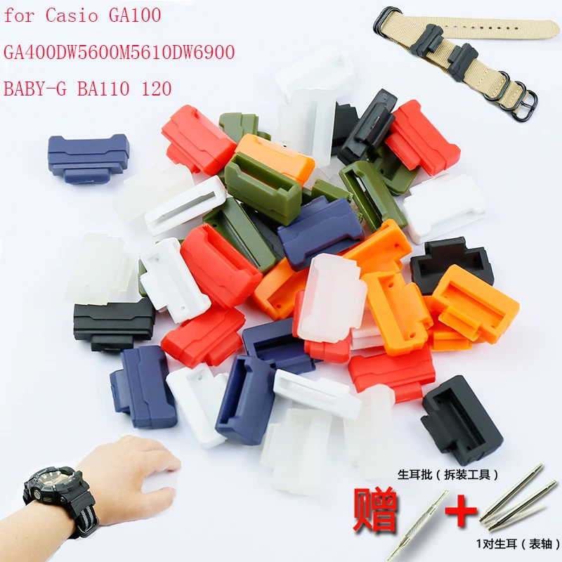Guarda Accessori Per Casio G-Shock Resina Connettore Ga110 Gd120 Ga400Gba401 Dw6900 Dw5600M 5610 Baby-G Ba110 120 Cinghia Convertitore