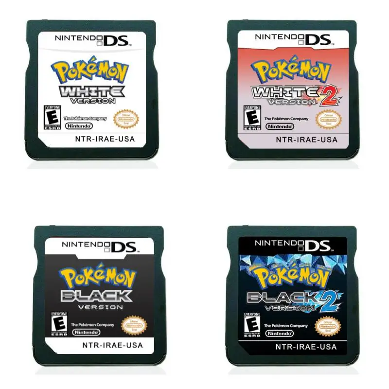 Pokemon Pokemon Combinato Card 3Ds Nds Scheda Combinata Ds In Bianco E Nero 2 Cassette Oro E Argento Ds Pokemon Game Card No Box