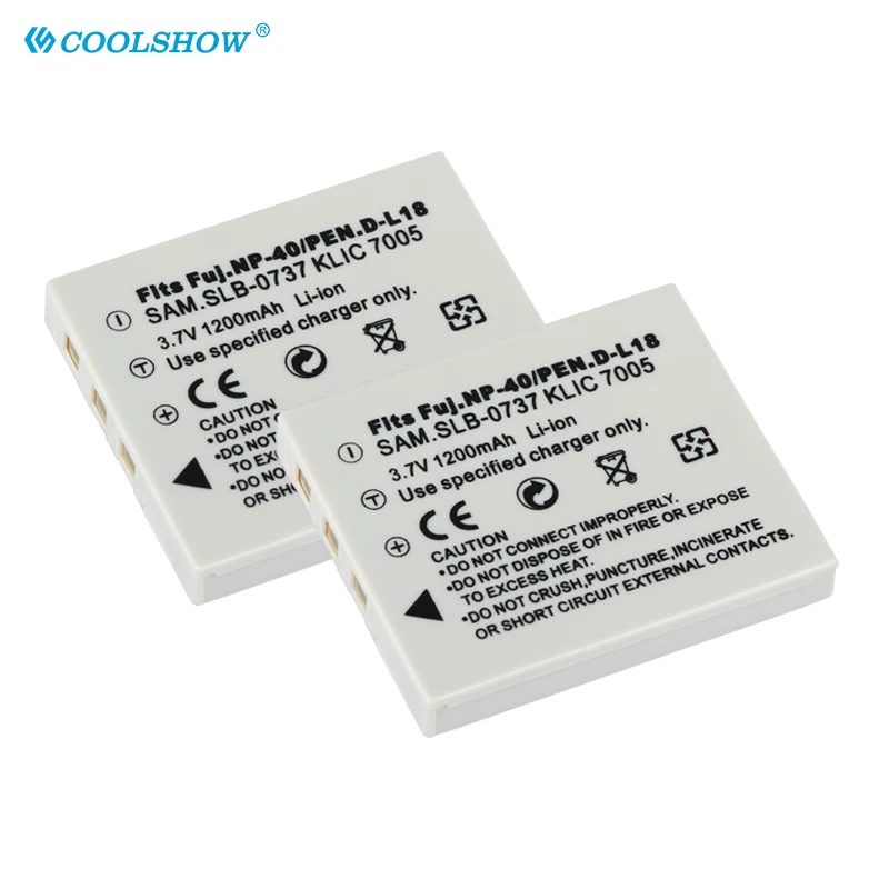 Fnp-40 Fnp 40 Batteria 1200Mah Per Fujifilm Finepix F480 Finepix F811 Finepix Zoom Benq Dli-102 Per Pentax D-Li8 Batterie Fnp40